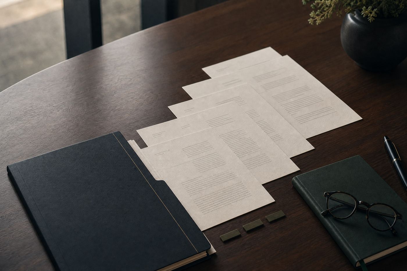 Organised case documents prepared for a payment dispute file